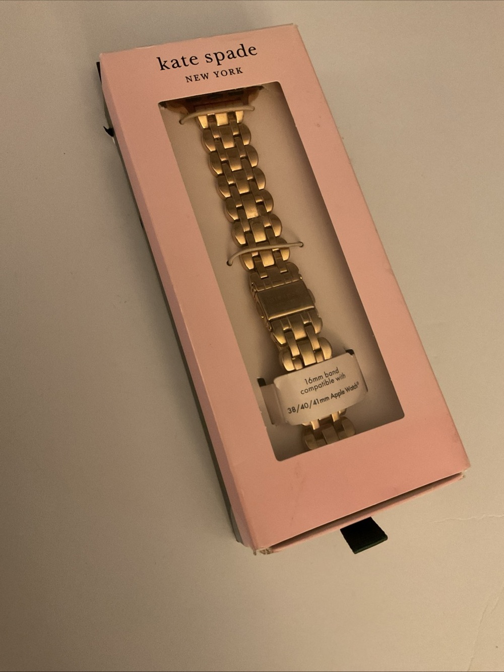 KATE SPADE ROSE GOLD PLATED STAINLESS STEEL APPLE WATCH BAND ROSE GOLD EXCELLENT